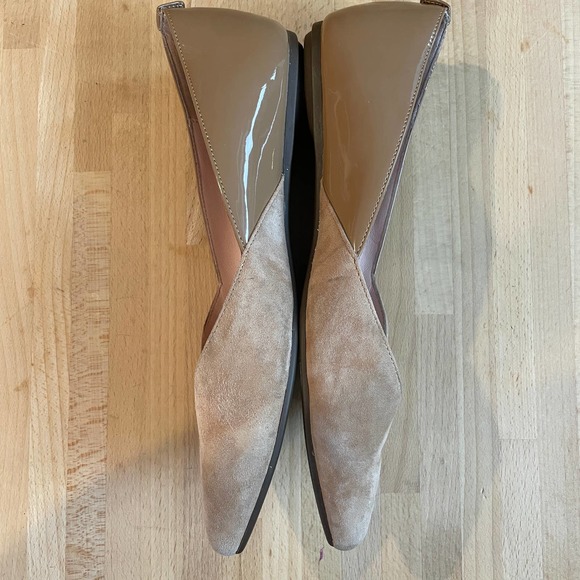 Taryn Rose "Francine" Suede and Patent Leather Flats - Picture 10 of 10